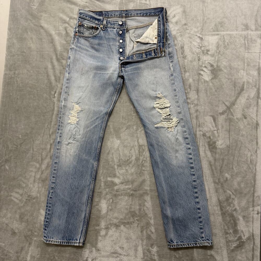 Vintage Y2K Levis 501 XX 34x36 (Fits 33x32) Distressed Jeans Men 2005
